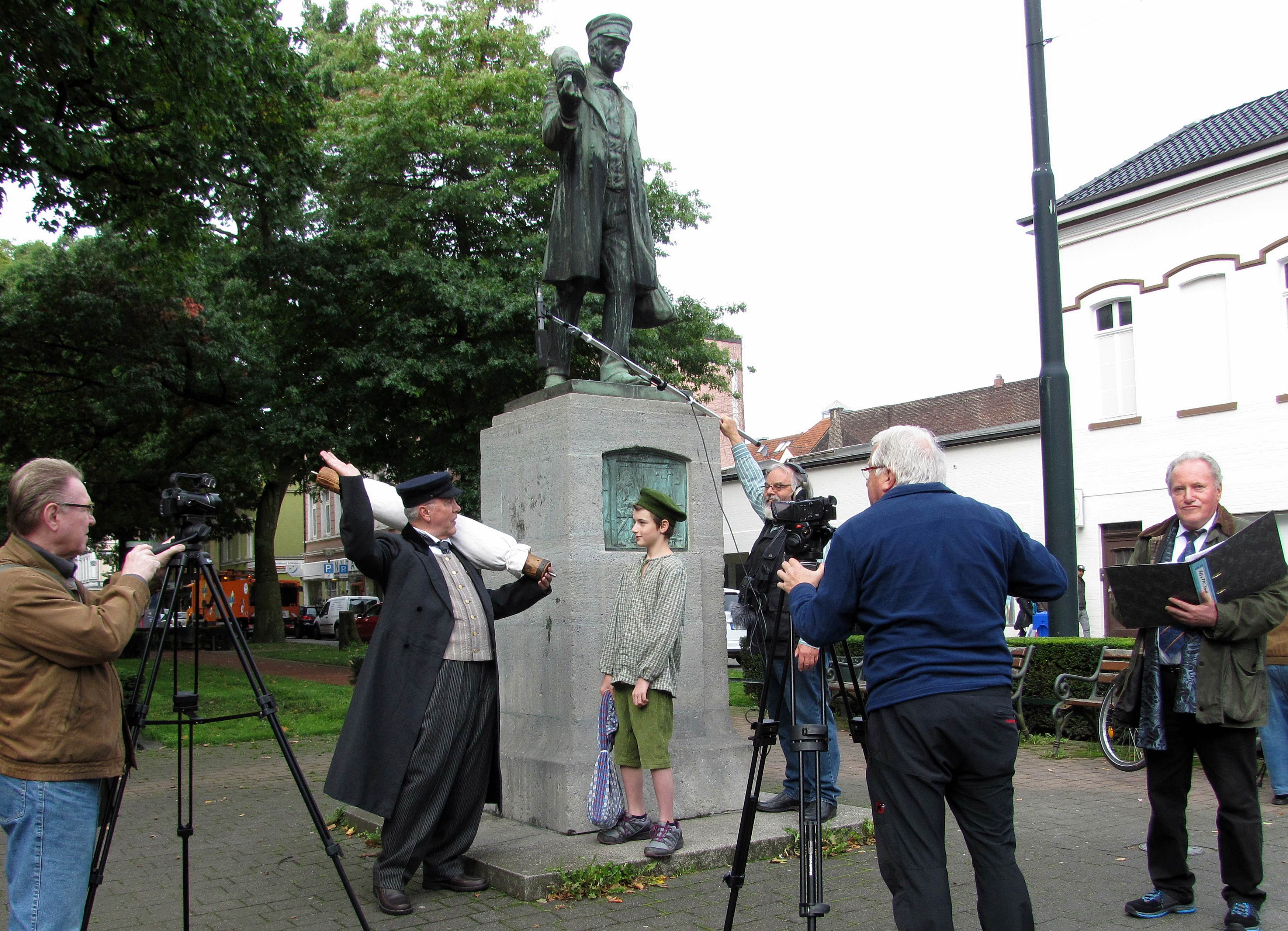 Stadtspaziergang Szene von den Dreharbeiten